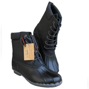 NWT Weatherproof Vintage Men's Size 11M Adam II Black Duck Boots